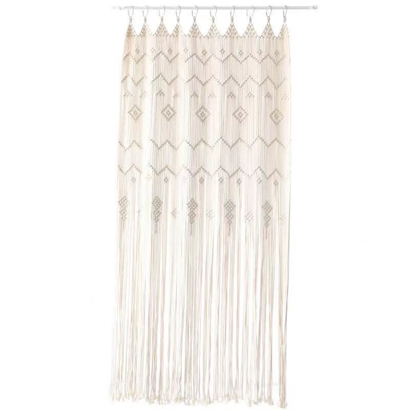 Finished Hoop Door Curtain Bohemian Tapestry Hand Woven