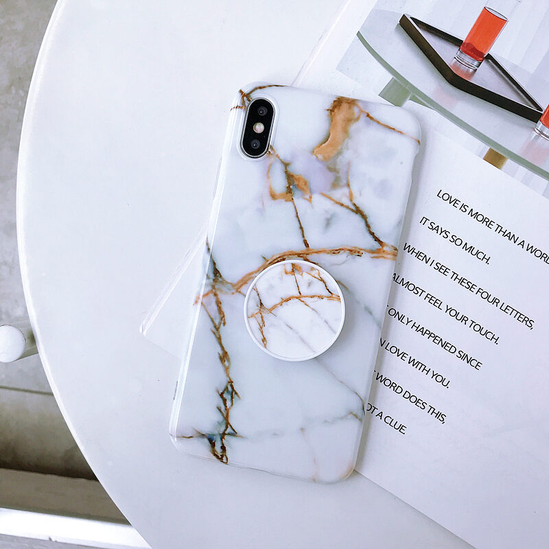 Luxury Marble Phone Case With Holder