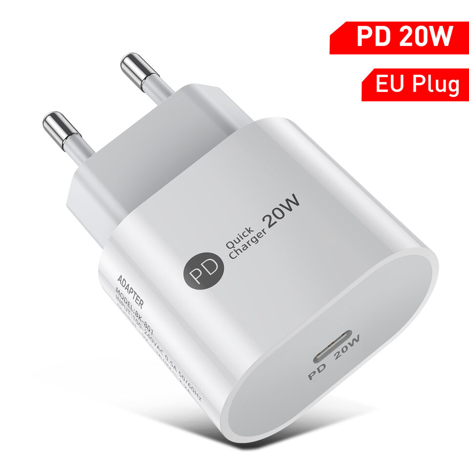 PD20W Mobile Phone Charger 9V-2.2A Type-c Interface 20W