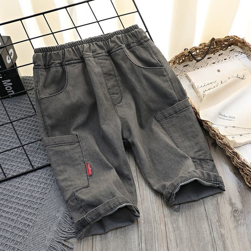 Summer Thin Middle School Children''s Cotton Ice Pants