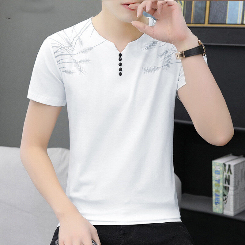 Summer New Mens Short Sleeve T-Shirt Chao Brand