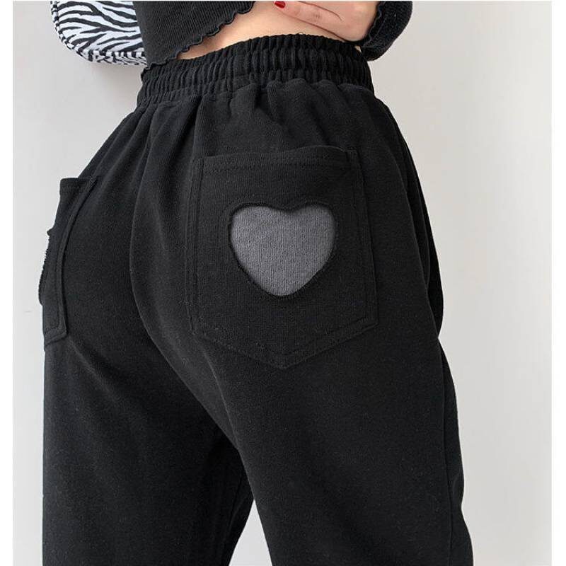 Houzhou Women Pants Spring Gray Sweatpants Jogger