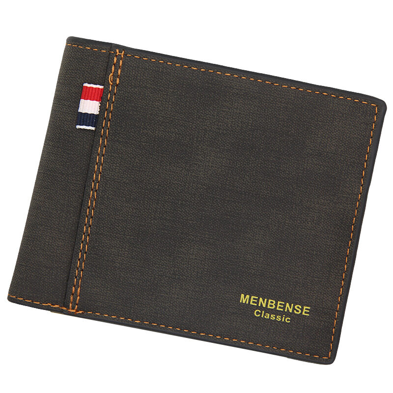 Men's Wallets Short Largecapacity Fashion Retro Tri-fold Bag