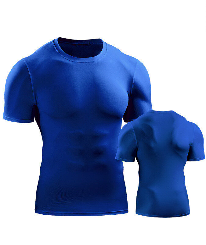 Mens Muscle Hooded Hoodies Short Sleeve T-shirt Sports