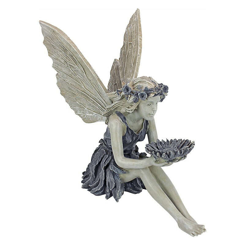 Fairy Sitting Garden Statue Ornament Decoration Resin Crafts