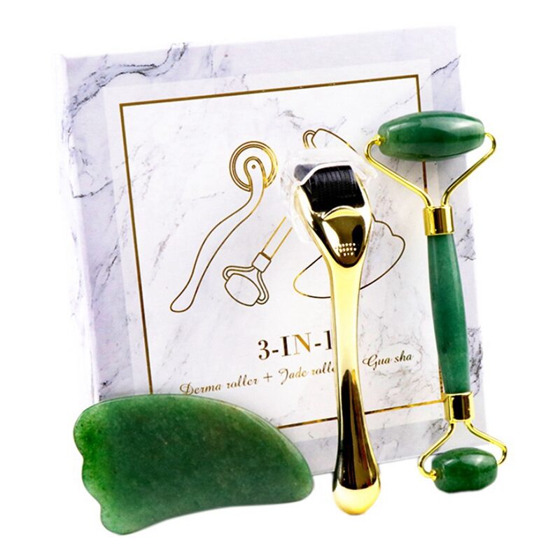 Micro-needle Powder Crystal Roller Jade Massager Face Scraping