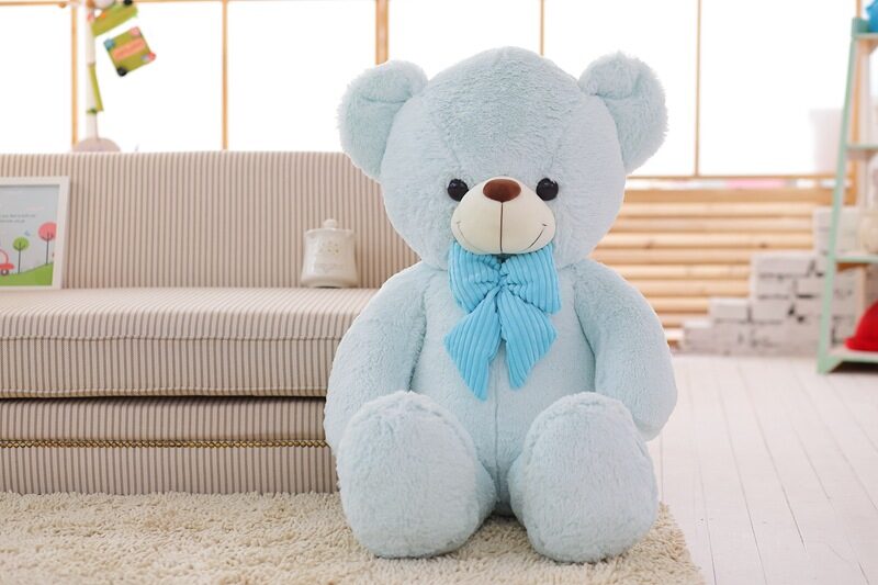 Sky Blue Teddy Bear Doll Large Hug