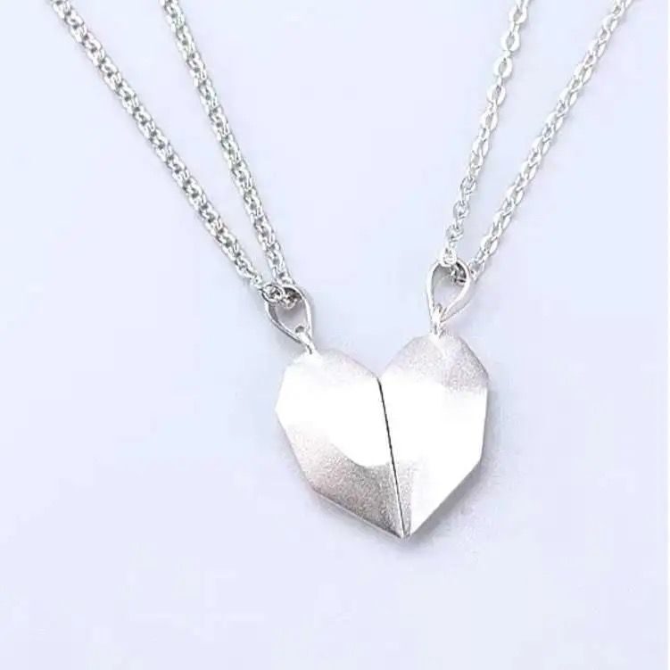 Couple Stitching Necklace Stone