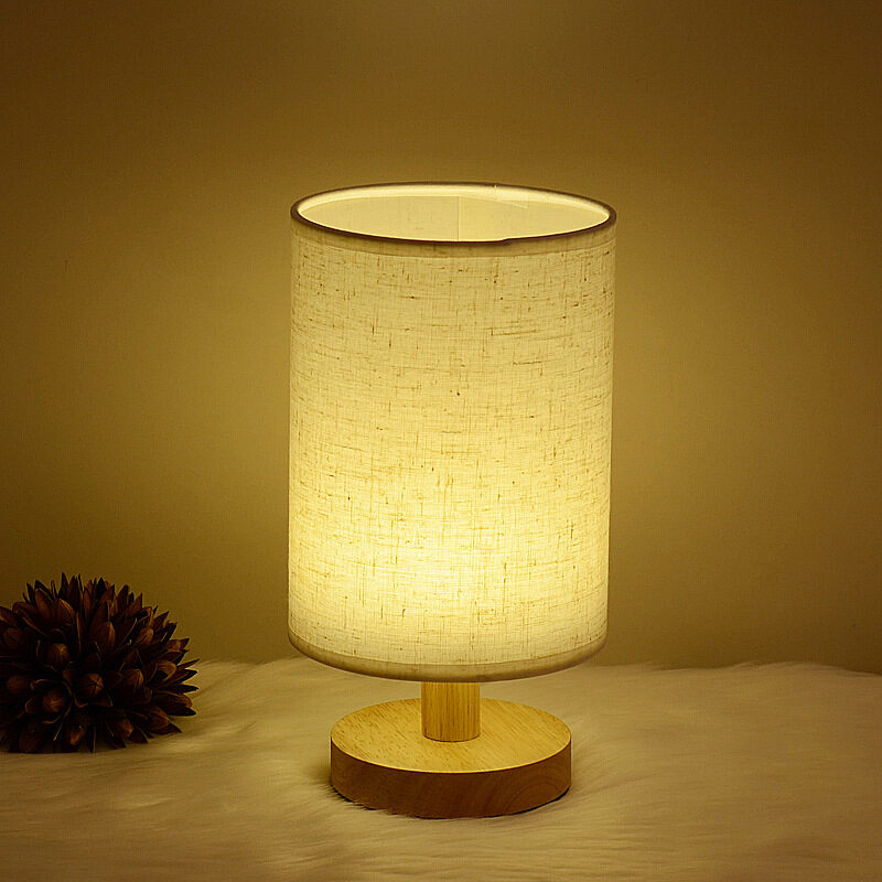 Wooden Cloth Cover Creative Children's Study Desk Lighting