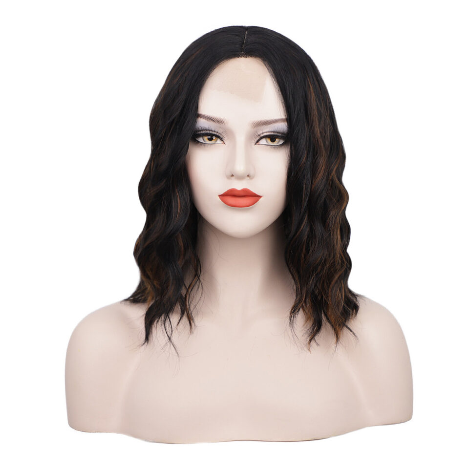 Front Lace Wig Curly Hair Short Fake