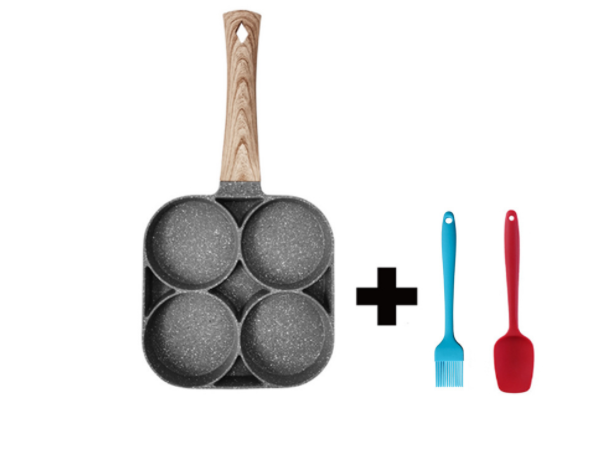 Multi Functional 4 Hole Frying Pan Non Stick
