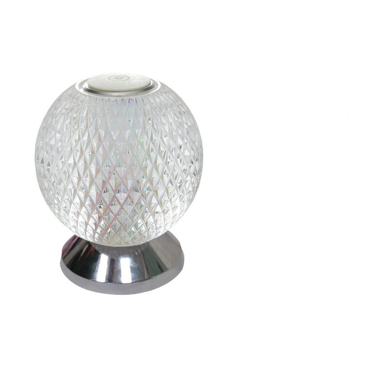 Acrylic Crystal LED Bedside Lamp RGB Touch Switch