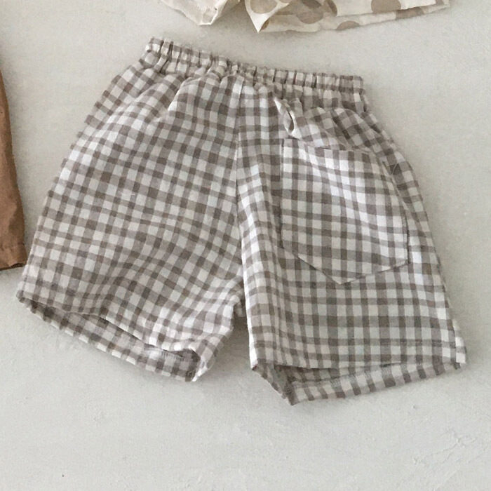 Summer Baby Clothing Cotton And Linen Casual Shorts