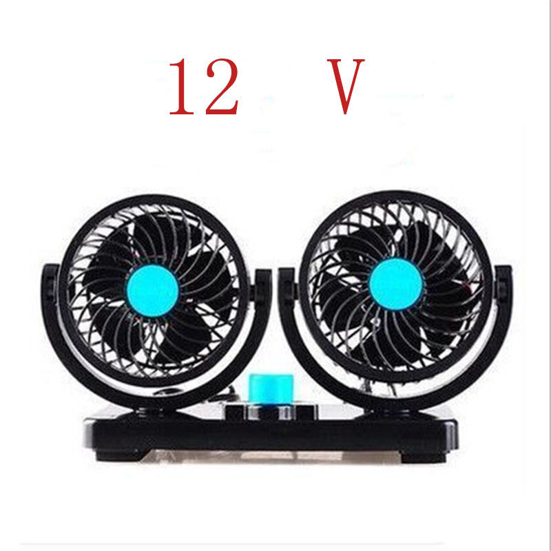 Car Fan Portable Creative Mini 4 double Head