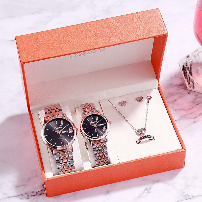 Luxury Watch Gifts for Women Earrings ring Necklace