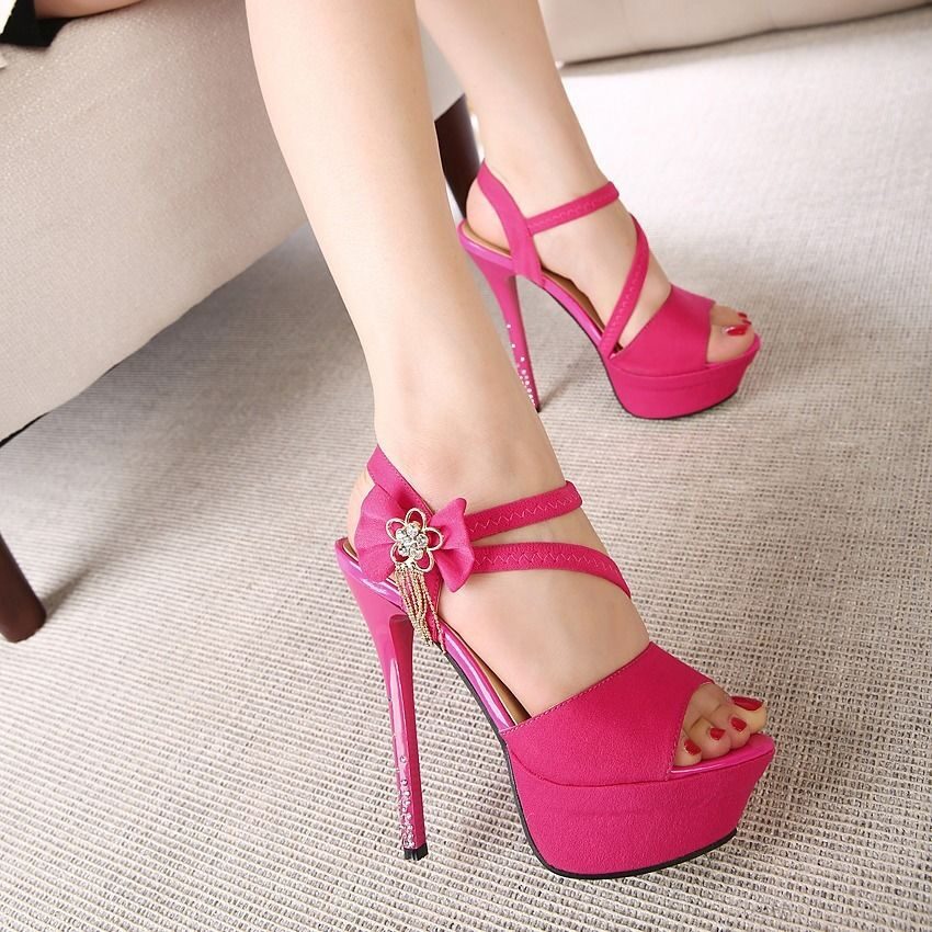 High Heel Sandals Women Stiletto Rhinestone Bow Sexy