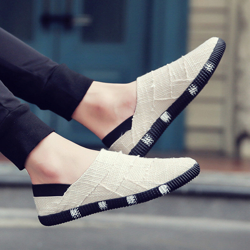 Spring And Summer Linen Canvas Shoes Men Korean