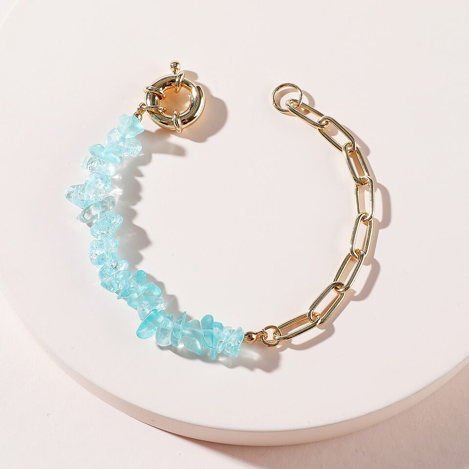 Qingdao Daiwei Jewelry Rough Stone Crystal Amethyst Chain