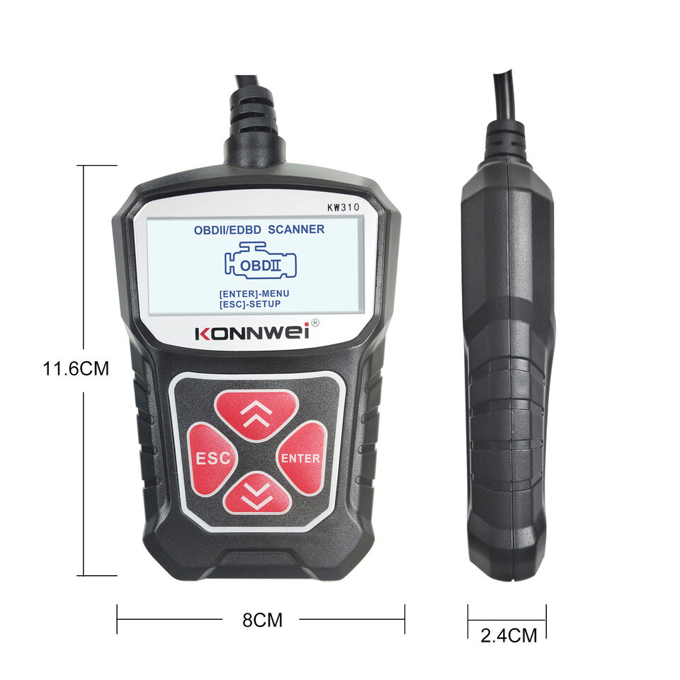 KW310 Car Diagnostic Scanner Barcode Reader Tool