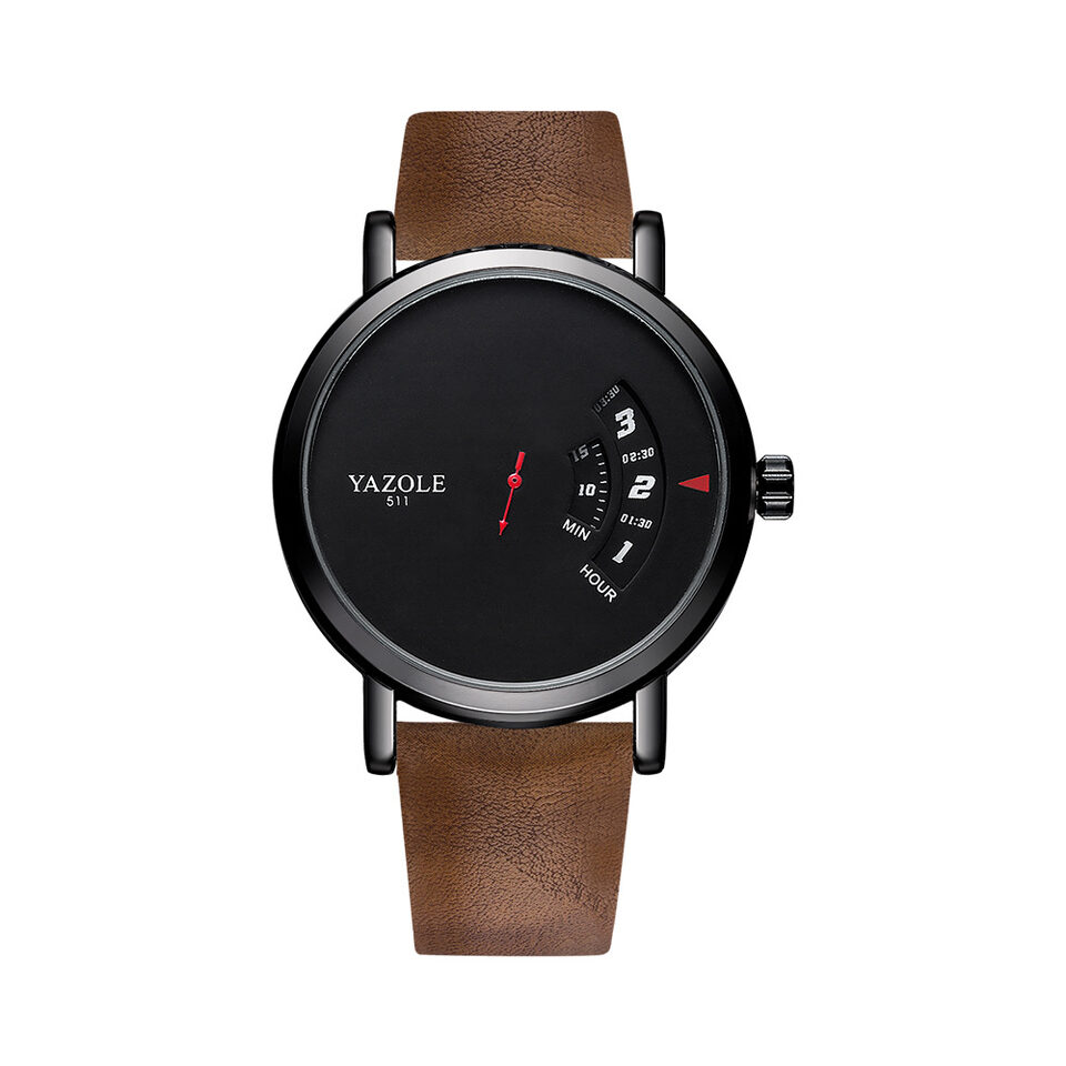 Watch Men's Turntable Waterproof Quartz