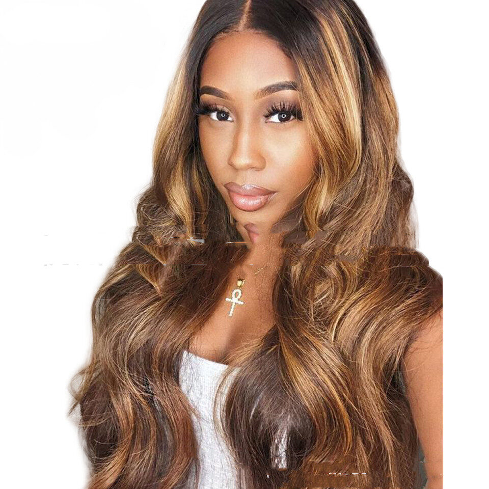 European And American Centered Big Wavy Long Curly