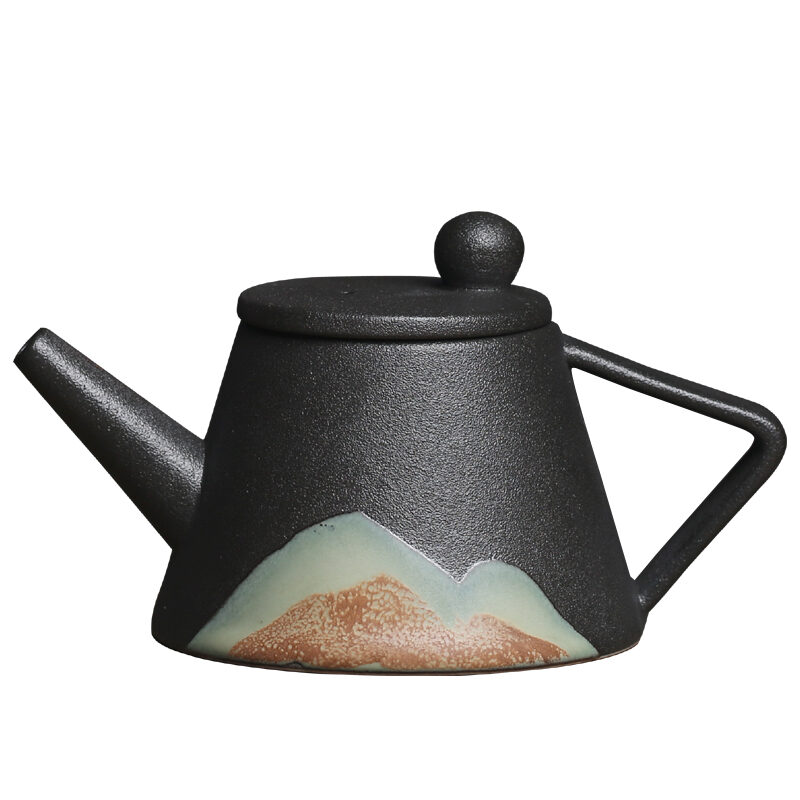 Teapot Ceramic Single Pot Underglaze Color Set Japanese