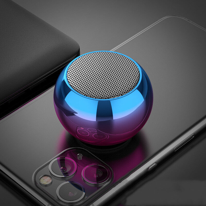 M3 Colorful Wireless Speakers 3D Mini Electroplating Round
