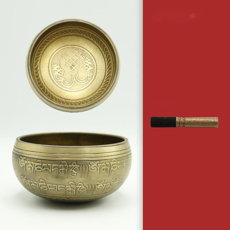 Yoga Meditation Singing Bowl Auspicious Knot Handmade Buddha