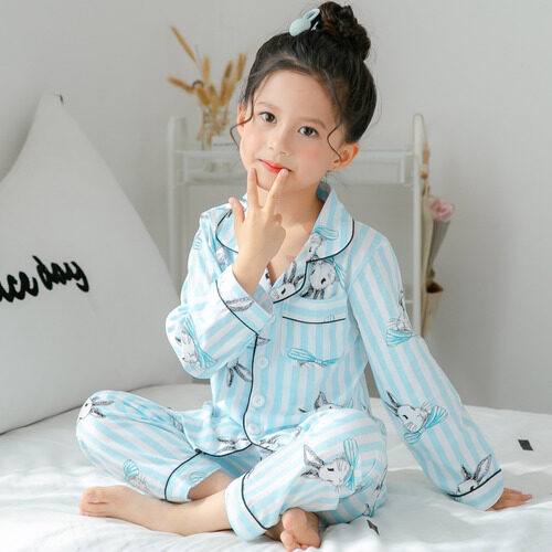 Children's Clothing Girls Cute Printing Long-sleeved Home Wear
