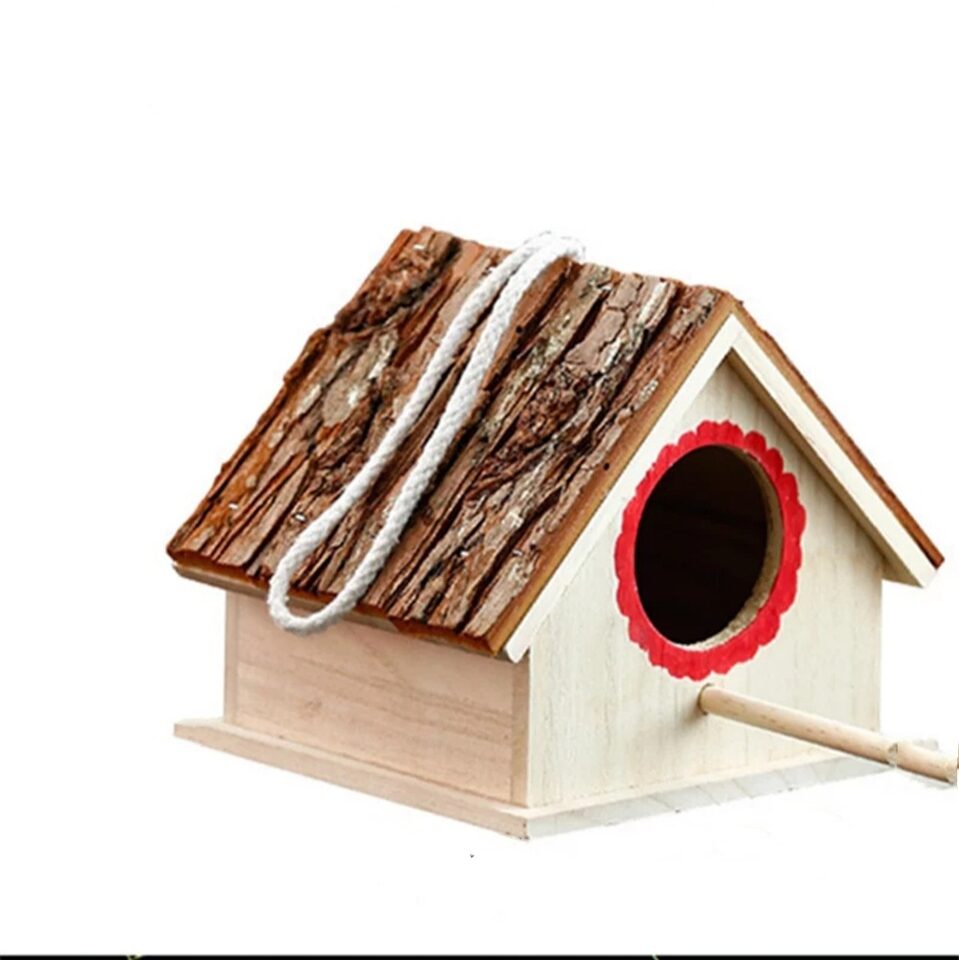 Bird House Nest Outdoor Tree Parrot Breeding Box