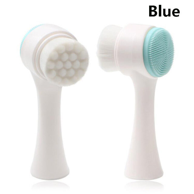 Double-sided Silicone Skin Care Tool Facial Cleanser Brush