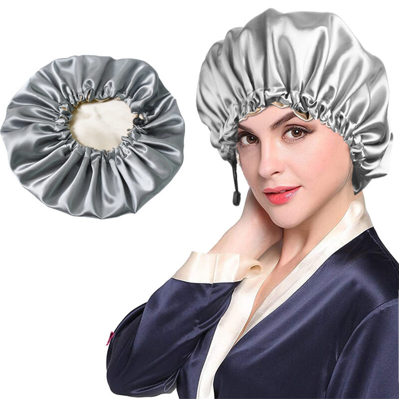 Shower Cap Soft Silk Dual-use Bath Chemotherapy