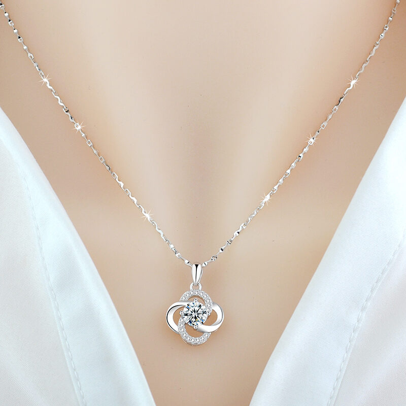Necklace 925 Sterling Silver Plated 18k Rose Gold