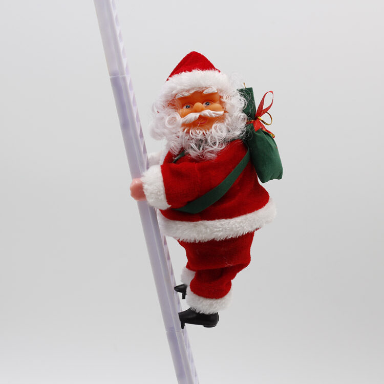 Santa Claus Climbing Ladder Electric