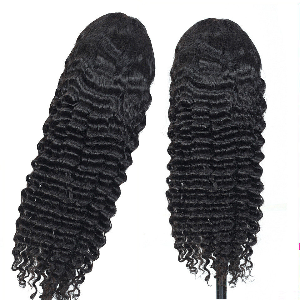 Human Hair 28 30 Deep Wave Lace Frontal