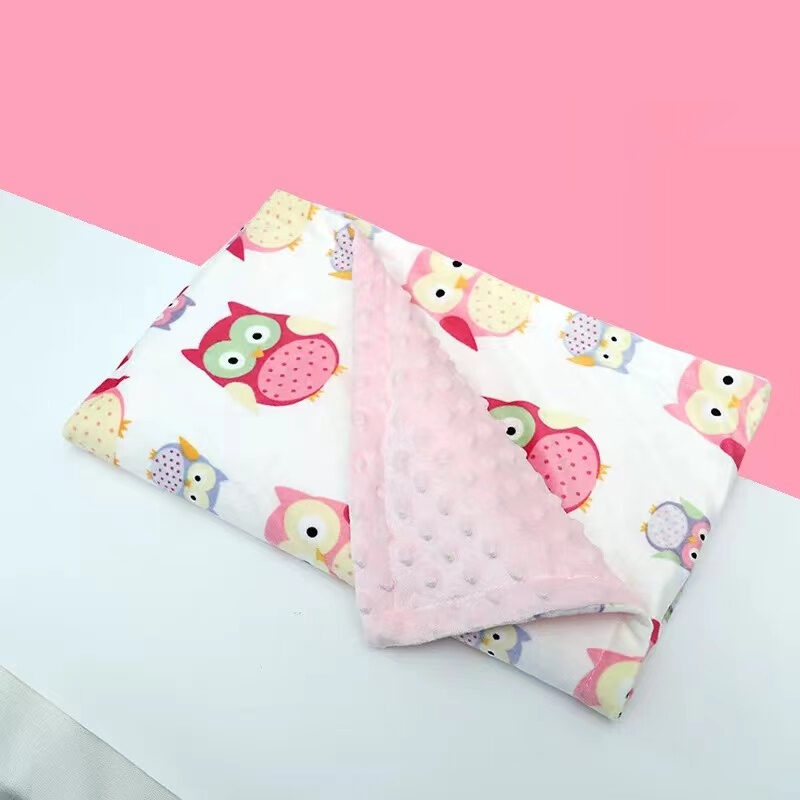 Baby Blanket Winter Flannel Fleece Flamingo Infant Swaddle