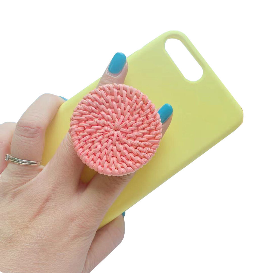 Bamboo Woven Telescopic Mobile Phone Folding Stand Gift