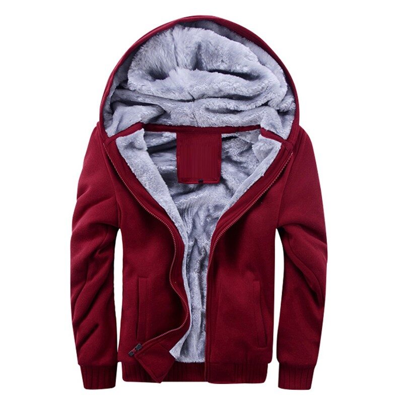 Plus Fleece Sweater Men S Casual Sport Hooded