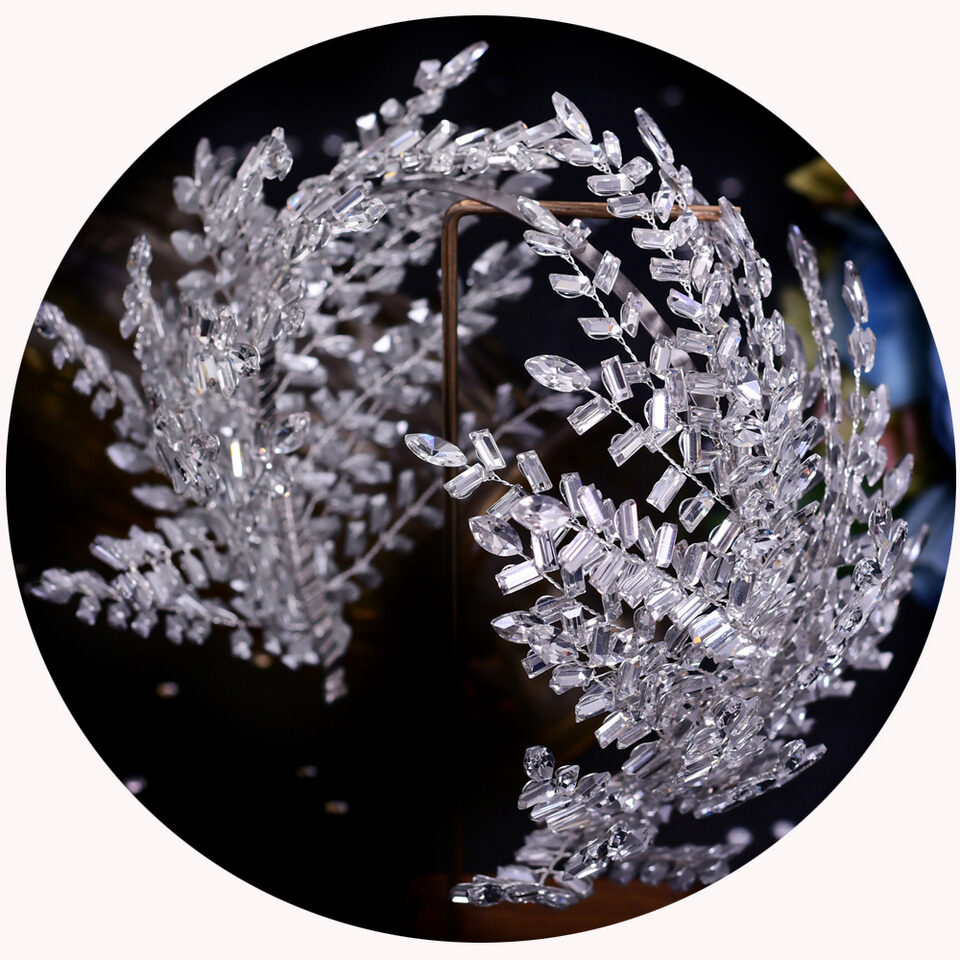 Wedding Dress Accessories Rhinestone Headband Styling Hair