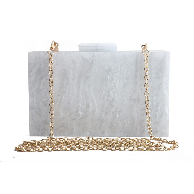 Women Handbags Marble Pattern Acrylic Bag Luxury Bags