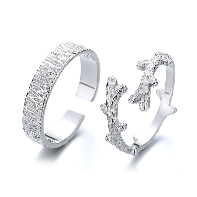 Tree And Vine Couple Rings For Men Women