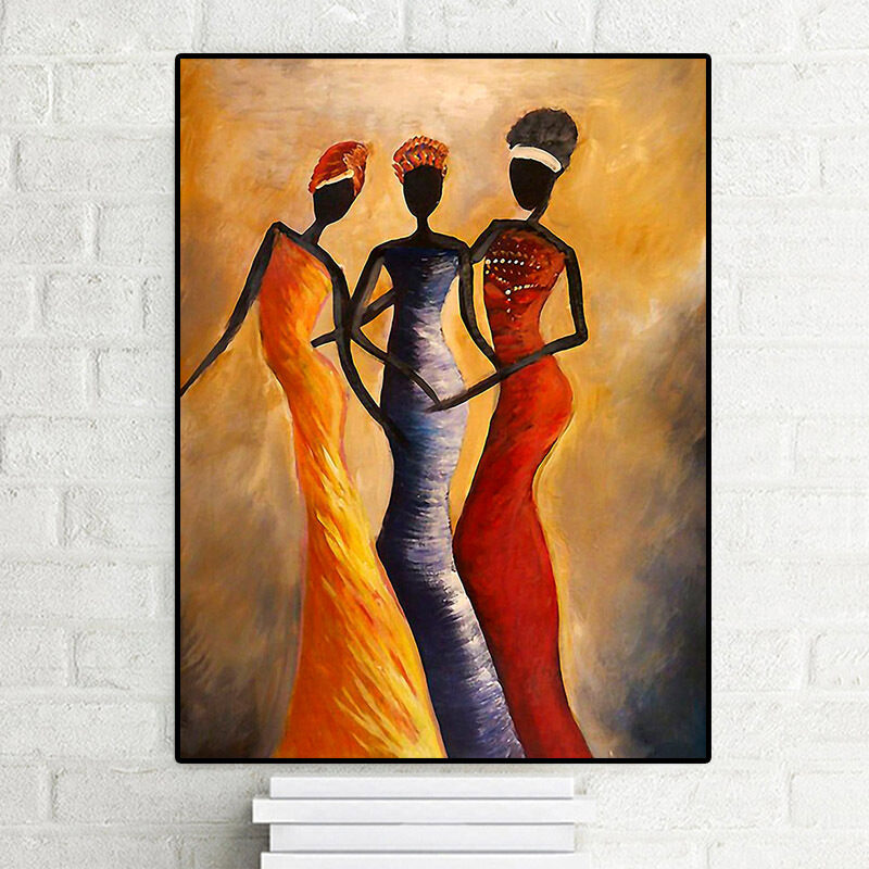 Vintage African American Woman Portrait Poster Art Wall