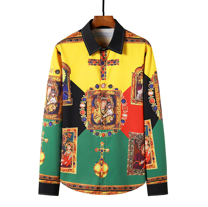 Men's Shirts Printed Ouma Court Style