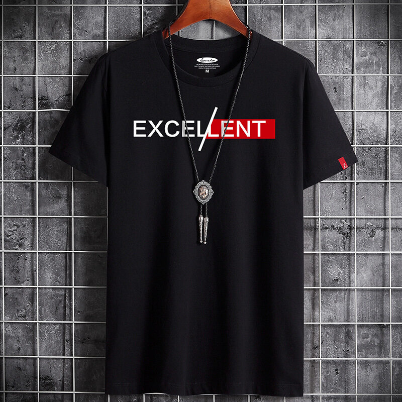 Cotton Summer Men's Short-sleeved T-shirt Bottoming Shirt Top