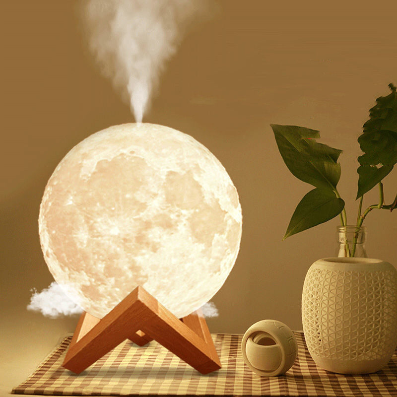 Lunar Humidifier Night Light Bedroom Household Aromatherapy Moisturizing