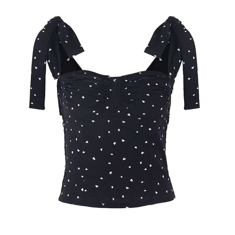 Sexy Women Dot Strap Top Clothes Bodies