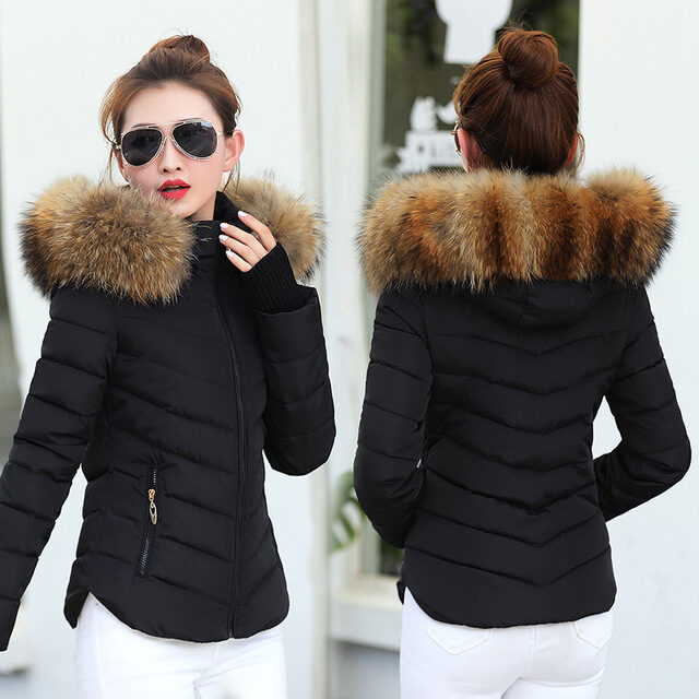 Brown Women'S Parka Jacket Winter Parkas