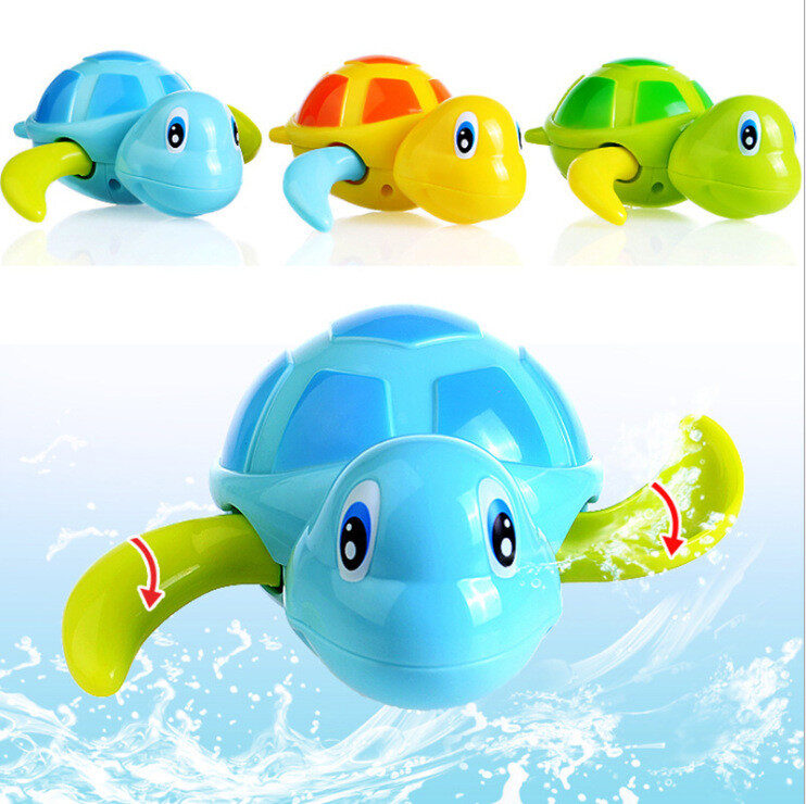 Baby Tortoise Bathroom Toys Bathing In Water Swimming