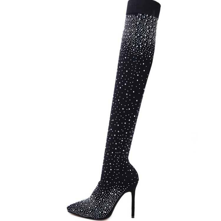 High Heels Over The Knee Boots With Pointed
