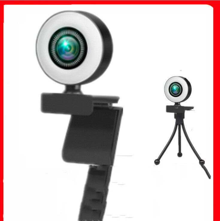 Computer Web Camera Round With Fill Light HD1080P